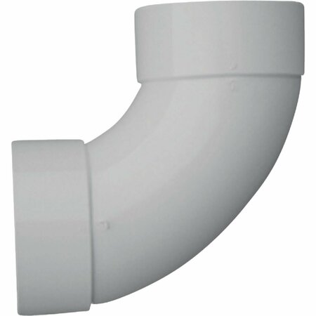 IPEX Canplas 6 In. SDR 35 90 Deg. PVC Sewer and Drain Sanitary Elbow 1/4 Bend 414166BC
